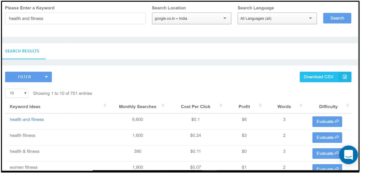 Keyword Revealer